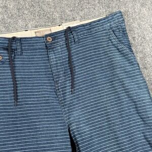 Falls Creek Coastal Summer Stripped Shorts Casual Chino Drawstring Comfort 44